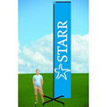 14ft Advertising Flag with X Stand-single